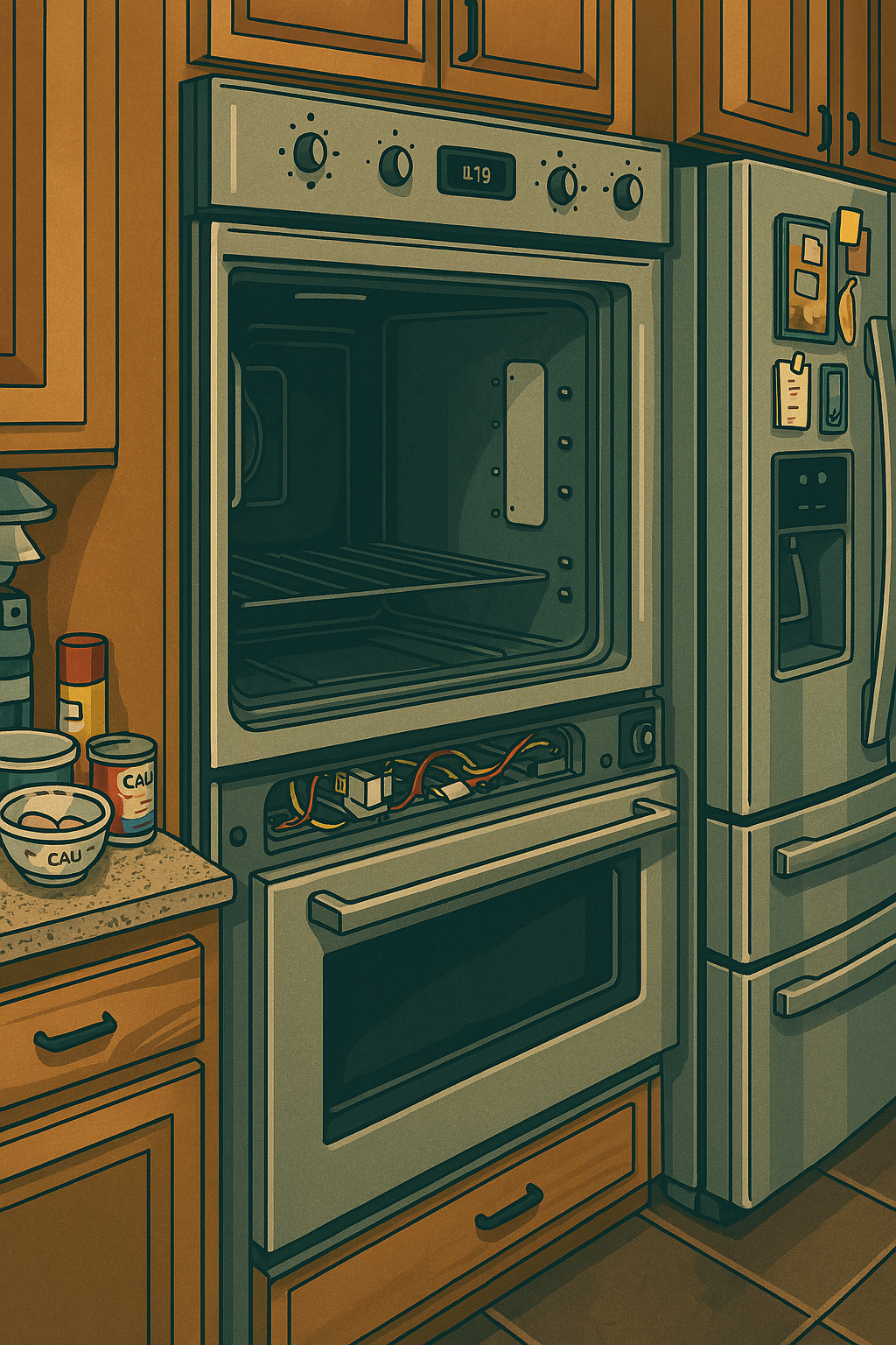 Built-in oven not heating, Built-in oven doesn't heat